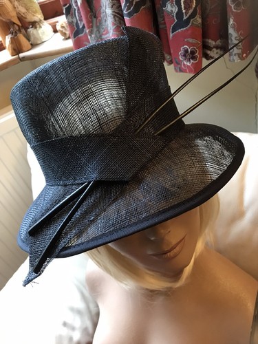 Beautiful black straw - black, wedding