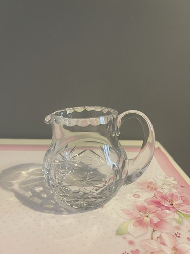 Vintage milk cream jug - milk, crystal