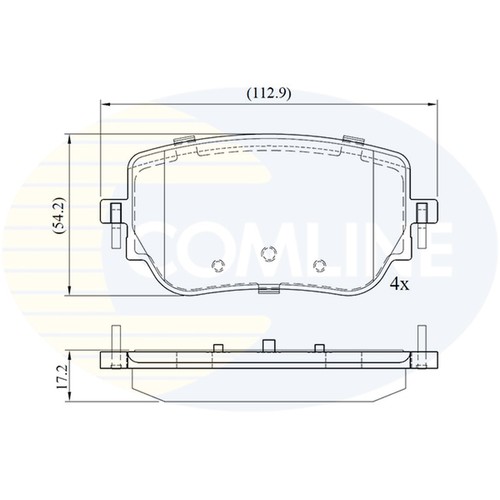 Brake pads set for - set,