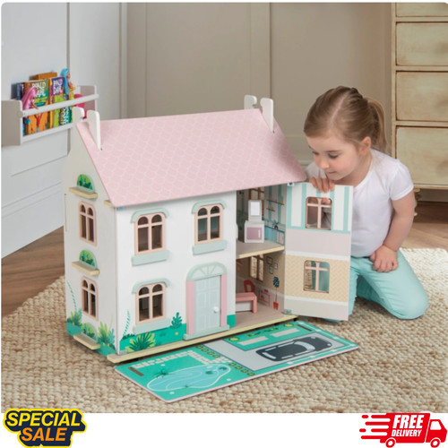 Sofie wooden doll - wooden,