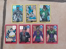 7x DC Comics Arcade Coin Pusher Collectible Cards Batman Joker Penguin Luthor