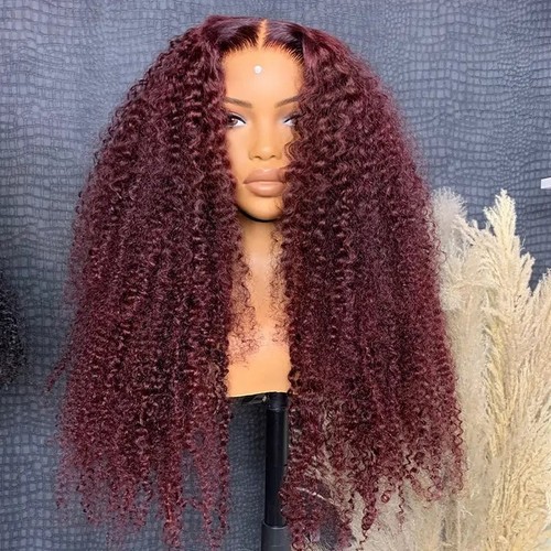 Burgundy hair 13x4 lace - hair,