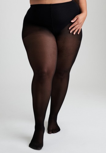 Plus size black semi - plus,