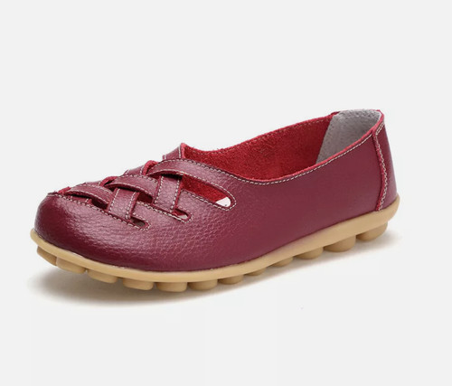 Ladies women leather slip - ladies,