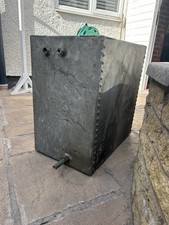 Old galvanised riveted water - riveted,