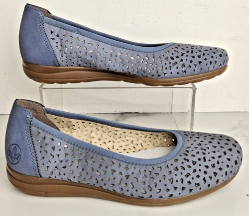 Rieker l9365 ladies blue - rieker, l9365-14