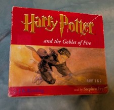 COMPLETE Harry Potter And The Goblet Of Fire Audio By Stephen Fry Parts 1 & 2 CD