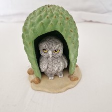 Woodland Surprises Figure Franklin Mint Owl Jacqueline B Smith 1984 Porcelain