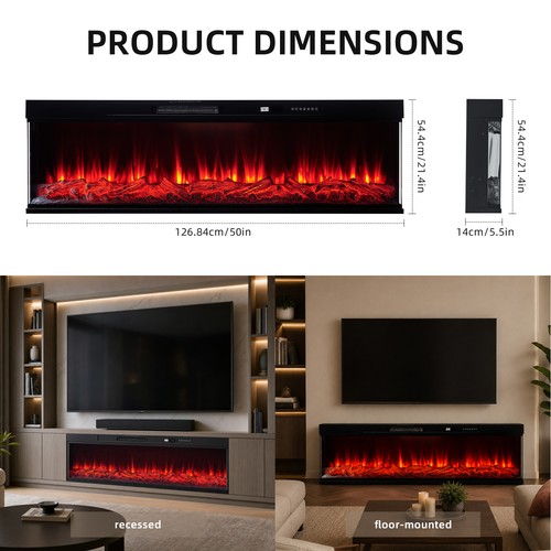 Sided electric media - 50/60", 3-sided