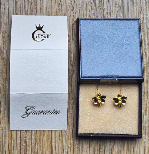 Caesar 22k gold plated flower - caesar,