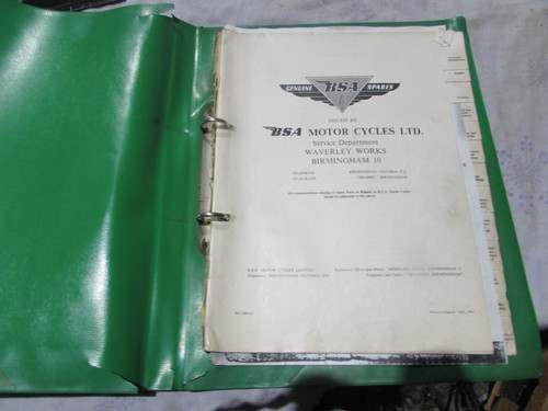 Bsa spare parts group - group, list