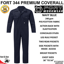 QUALITY COVERALLS / OVERALLS,BLUE,MECHANICS,ENGINEERING,FARM,HEAVY DUTY.WORK.DIY