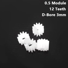 0.5 Module 12 Teeth Plastic