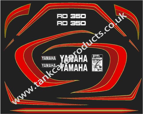 Yamaha rd350lc decal kit - decal,