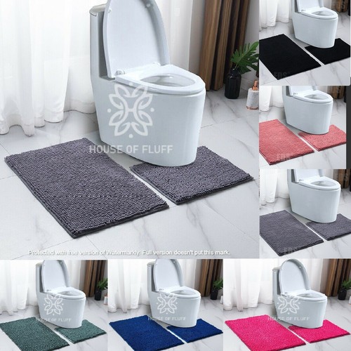 Piece loop chenille bath mat - loop,