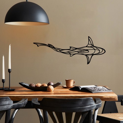 Shark metal wall - shark,