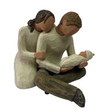 Vintage Willow Tree New Life Mother Father Baby 2000 Home Decor Figurine