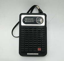 Vintage Sharp Portable Pocket MW Radio BP-170 Tested Working Rare Malaysian Ver