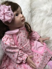 Realistic Reborn Baby Dolls Toddlers Girl Doll Vinyl Silicone Lifelike Baby Gift