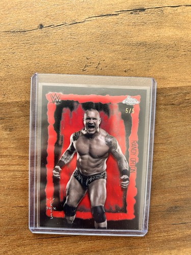 Randy orton wwe topps chrome - -,