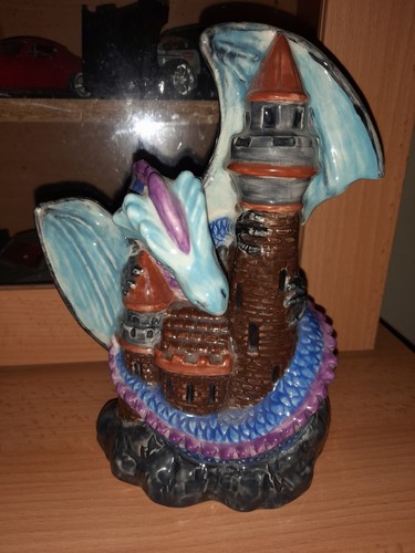 Hand painted pottery dragon - hand,