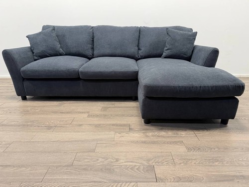Aleeza charcoal fabric - fabric, right