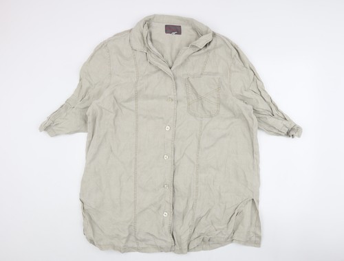 Sempre piu beige linen - beige,