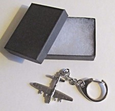 F) KEYRING PEWTER AVRO LANCASTER BOMBER AIRCRAFT WW2 ROYAL AIR FORCE RAF