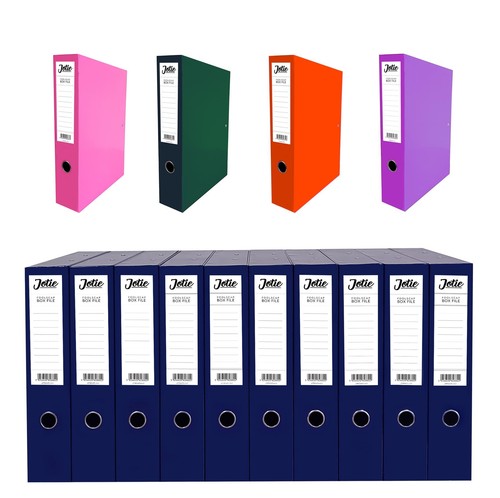 Foolscap box files - foolscap, glossy