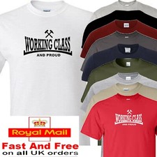 PUNK T SHIRT WORKING CLASS AND PROUD