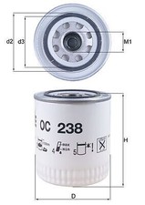MAHLE OC238 Oil Filter Fits