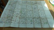 WW1 1916 ORIGINAL BRITISH ARMY MAP LENS ARRAS 1:100000 OWNED LT P K B REYNOLDS