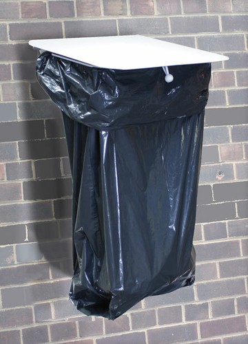 Metal wall mounted bin - metal, bag