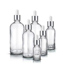 Clear glass dropper bottles - dropper,