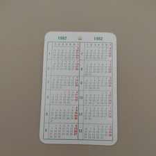 Rolex calander cards 1982 - cards,