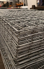 Great Condition Used Galvanised Metal Square Grid Mesh Sheets 