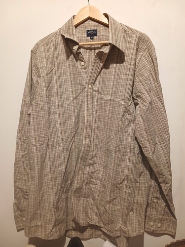 Mens noah brown check long - x,