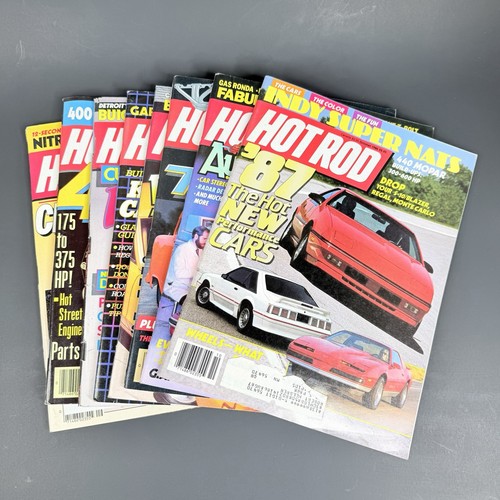 Vtg hot rod magazine lot - hot,