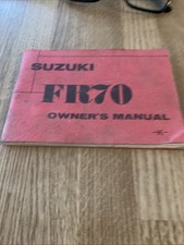 Suzuki FR70 owners manual.(Good)