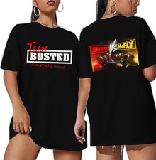 Team Busted 2025 Tour Tshirt, Busted Vs McFly Concert Front Back Shirt,Music Tee