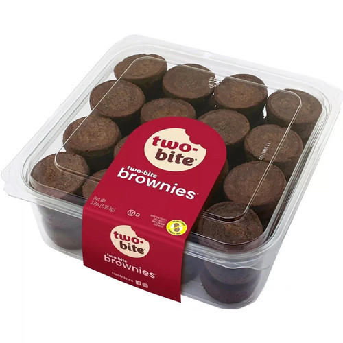 Two bite brownies rich moist - two,