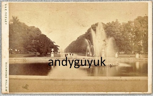 Cdv hampton court - cdv, fountain