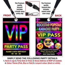 POP STAR ROCK STAR LANYARD