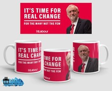 General Election 2019 Labour Party Mug Jeremy Corbyn TIME FOR REAL CHANGE cup