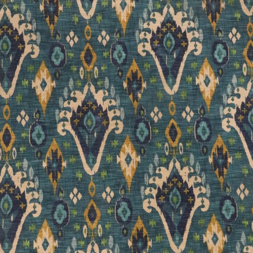 Iliv boho teal ikat fabric - iliv,