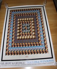 Gilbert & George worlds & windows  Art Exhibition Poster.