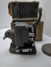 Vintage Swiss Pailland Bolex M8 8mm Film Projector In Original Wooden Case.