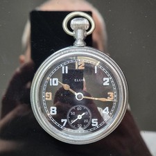 Elgin GSTP British Military Pocket Watch