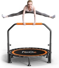 40" Folding Mini Trampoline Max Load 150KG Exercise Rebounder Carbon Steel 