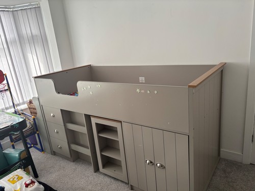 Dreams kids wooden mid sleeper - wooden,
